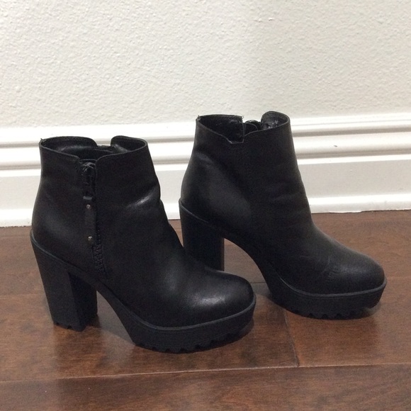 steve madden platform ankle boots